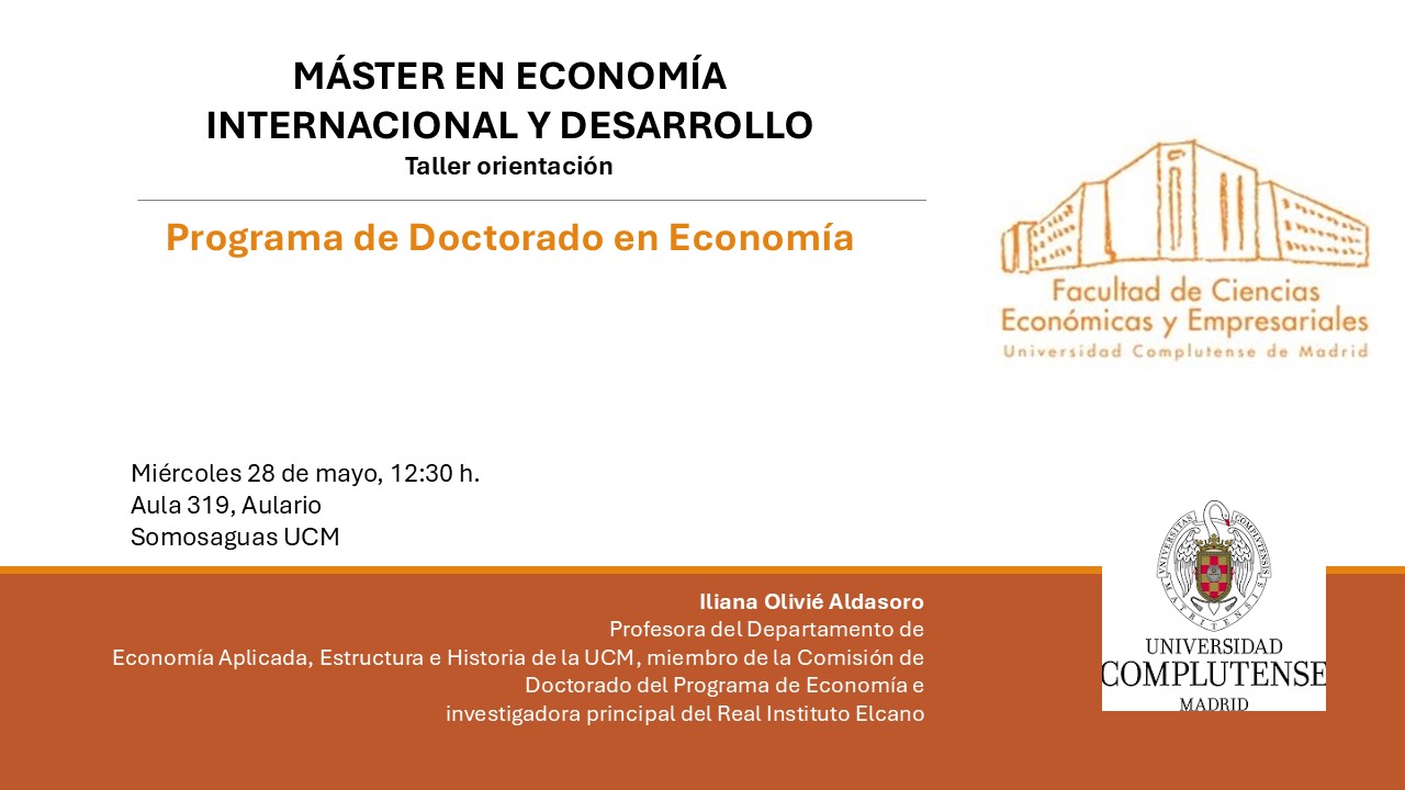 Jornada de orientación Programa Doctorado